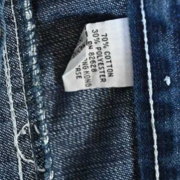Southpole 34x30 Baggy Urban Y2K Cargo Paratrooper Dark Denim Mens Jeans